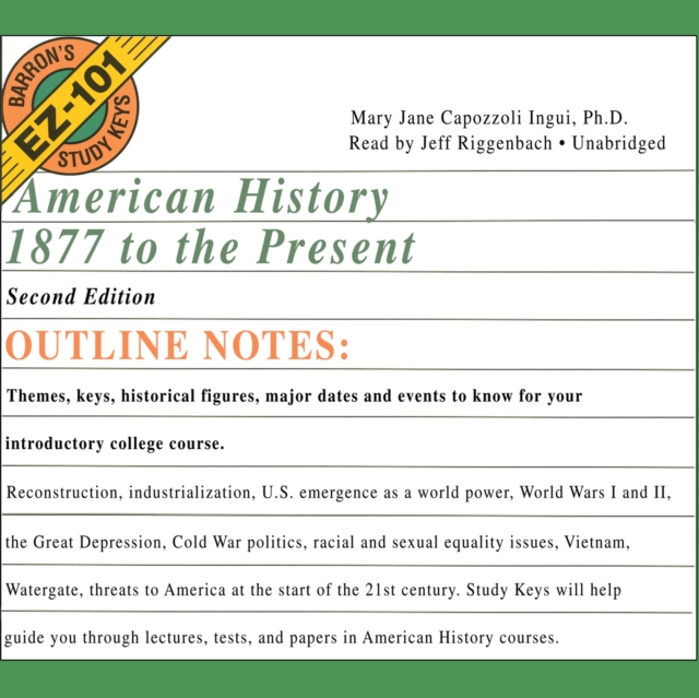 American History, 1877 to the Present, Second Edition, eAudiobook MP3 eaudioBook