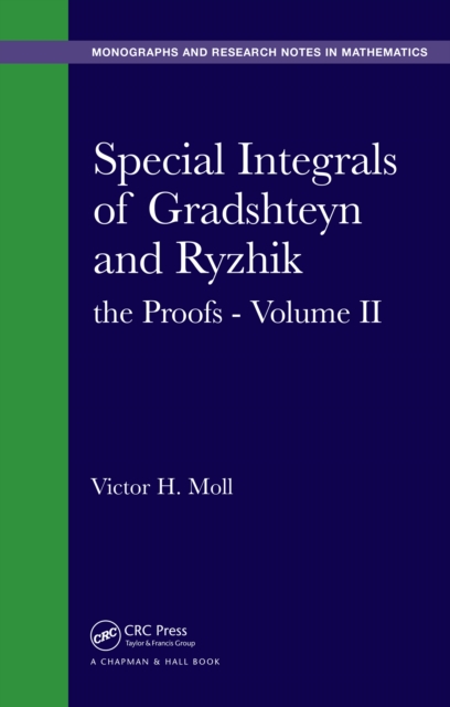 Special Integrals of Gradshteyn and Ryzhik : the Proofs - Volume II, PDF eBook