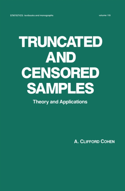 Truncated and Censored Samples : Theory and Applications, PDF eBook
