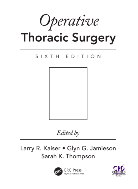 Operative Thoracic Surgery, PDF eBook