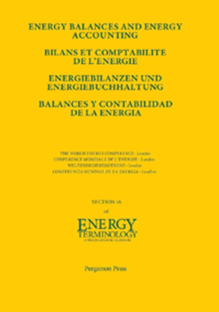 Energy Balances and Energy Accounting : Energiebilanzen und Energiebuchhaltung, EPUB eBook
