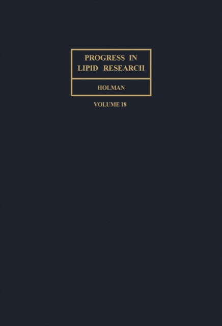 Progress in Lipid Research : Volume 18, PDF eBook