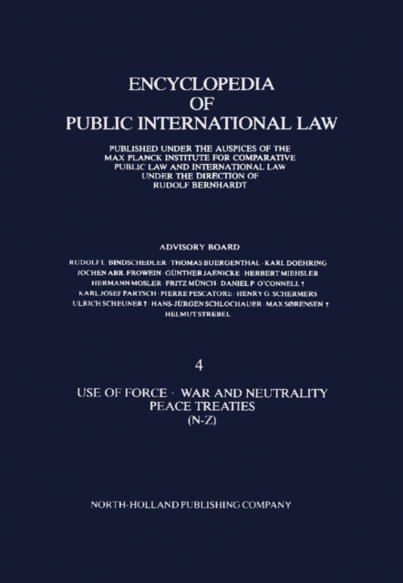 Use of Force * War and Neutrality Peace Treaties (N-Z), PDF eBook