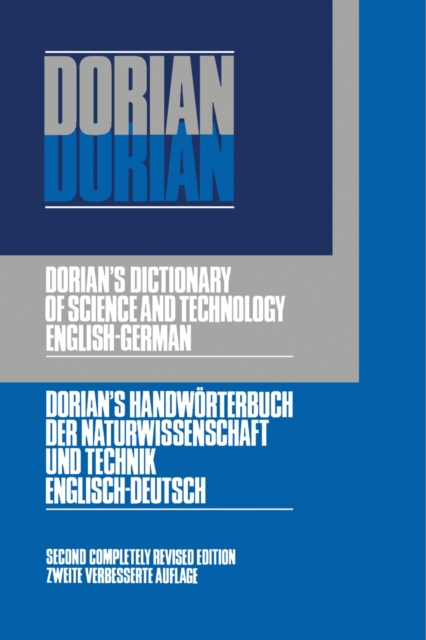 Dictionary of Science and Technology : English-German, PDF eBook
