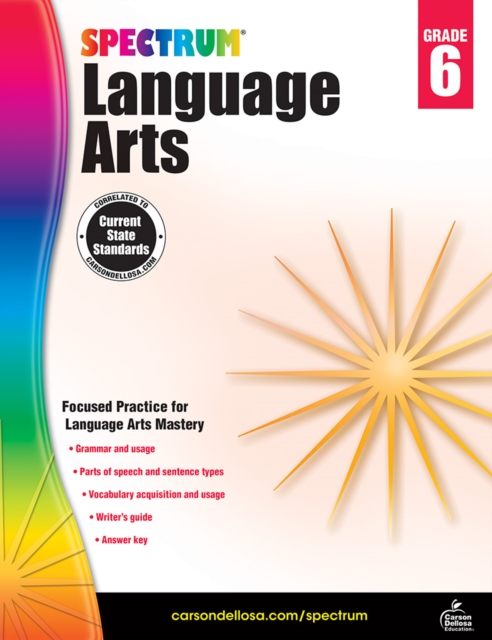 Spectrum Language Arts, Grade 6, PDF eBook