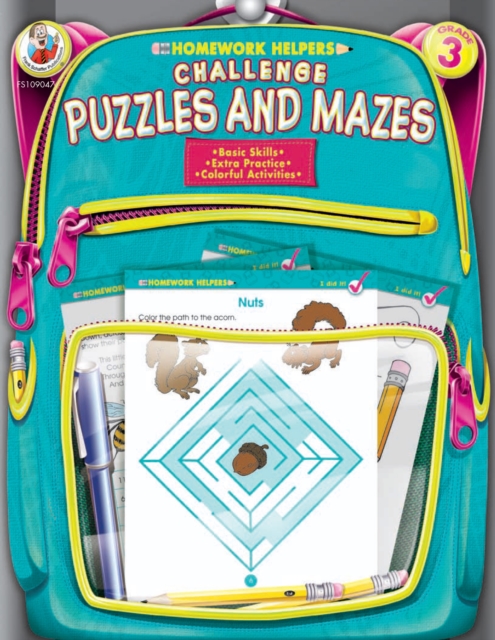 Challenge Puzzles and Mazes, Grade 3, PDF eBook