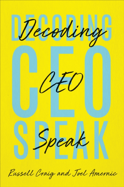 Decoding CEO-Speak, PDF eBook