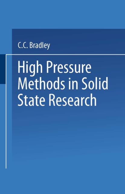 High Pressure Methods in Solid State Research, PDF eBook