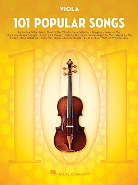 101 Popular Songs : For Viola, Book Book