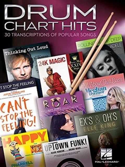 Drum Chart Hits : 30 Transcriptions of Popular Songs, Book Book
