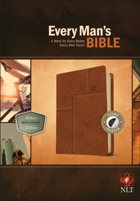 NLT Every Man's Bible, Deluxe Messenger Edition, Leather / fine binding Book