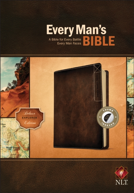 NLT Every Man's Bible, Deluxe Explorer Edition, Leather / fine binding Book