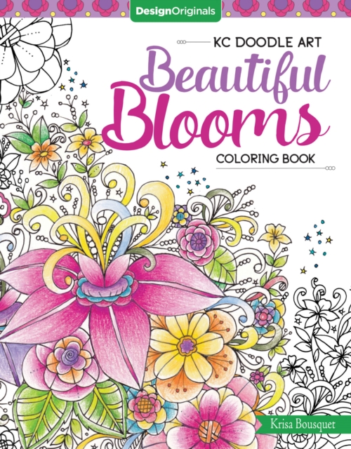 KC Doodle Art Beautiful Blooms Coloring Book, Paperback / softback Book