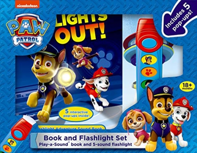 Nickelodeon PAW Patrol: Lights Out! Book and 5-Sound Flashlight Set, Multiple-component retail product Book