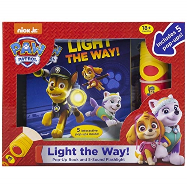 Nickelodeon PAW Patrol: Light the Way! Play-a-Sound Book and 5-Sound Flashlight, Multiple-component retail product Book