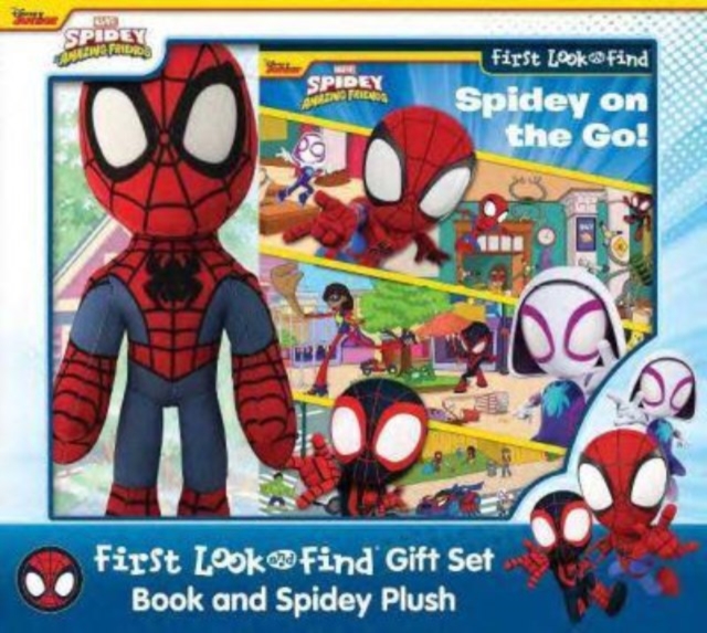 Disney Junior Marvel Spidey & His Amazing Friends First LF Book Box Plush Gift Set OP, Hardback Book