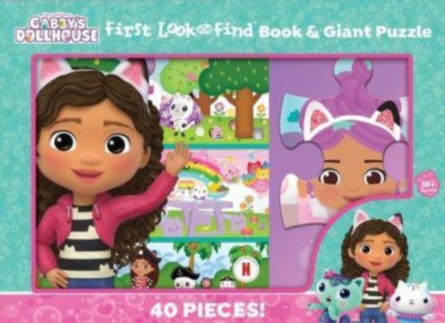 Gabby First Look & Find Book & Giant Puzzle, Hardback Book