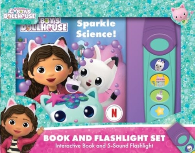 Gabby Sparkle Science Book & 5 Sound Flashlight Set, Paperback / softback Book