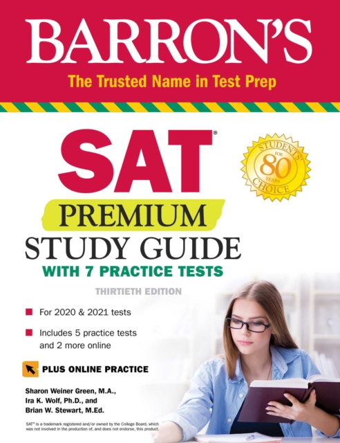SAT Premium Study Guide with 7 Practice Tests, EPUB eBook
