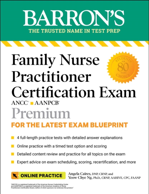 Family Nurse Practitioner Certification Exam Premium: 4 Practice Tests + Comprehensive Review + Online Practice, EPUB eBook