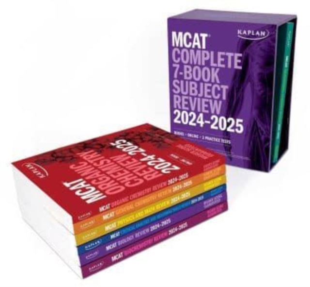 MCAT Complete 7-Book Subject Review 2024-2025, Set Includes Books, Online Prep, 3 Practice Tests, Paperback / softback Book