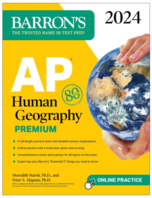 AP Human Geography Premium, 2024: 6 Practice Tests + Comprehensive Review + Online Practice, EPUB eBook