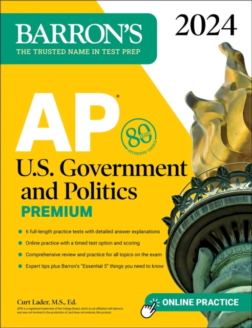 AP U.S. Government and Politics Premium, 2024: 6 Practice Tests + Comprehensive Review + Online Practice, EPUB eBook