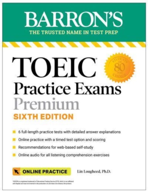 TOEIC Practice Exams: 6 Practice Tests + Online Audio, Sixth Edition, Paperback / softback Book