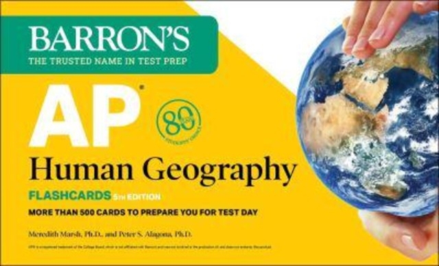 AP Human Geography Flashcards, Fifth Edition: Up-to-Date Review + Sorting Ring for Custom Study, Cards Book
