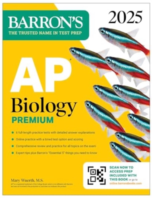AP Biology Premium, 2025: Prep Book with 6 Practice Tests + Comprehensive Review + Online Practice, Paperback / softback Book