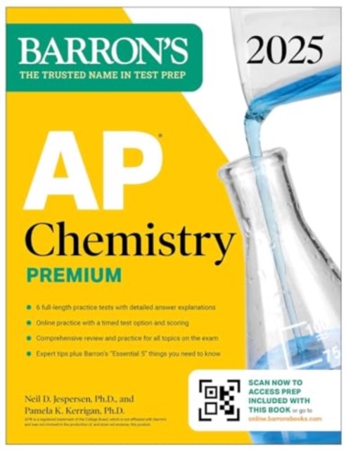 AP Chemistry Premium, 2025: Prep Book with 6 Practice Tests + Comprehensive Review + Online Practice, Paperback / softback Book