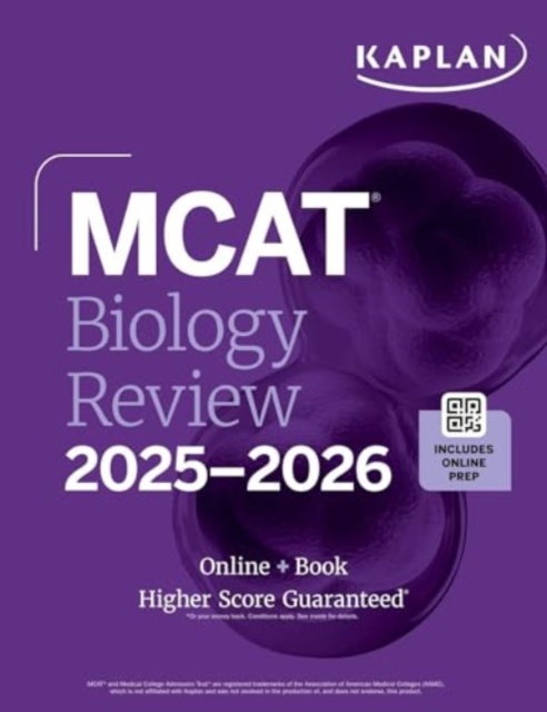 MCAT Biology Review 2025-2026 : Online + Book, Paperback / softback Book
