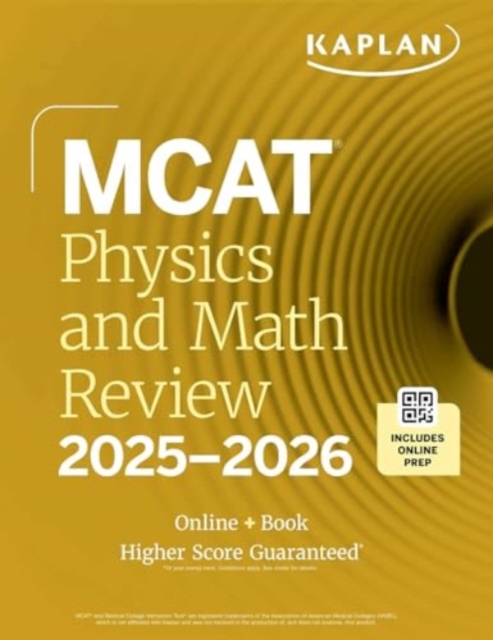 MCAT Physics and Math Review 2025-2026 : Online + Book, Paperback / softback Book