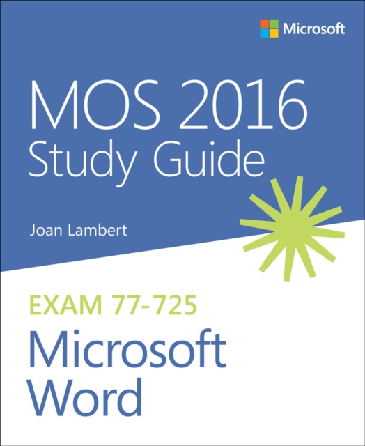 MOS 2016 Study Guide for Microsoft Word, PDF eBook