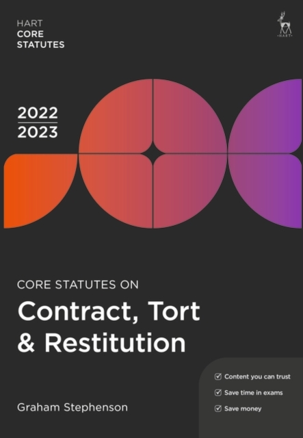 Core Statutes on Contract, Tort & Restitution 2022-23, PDF eBook