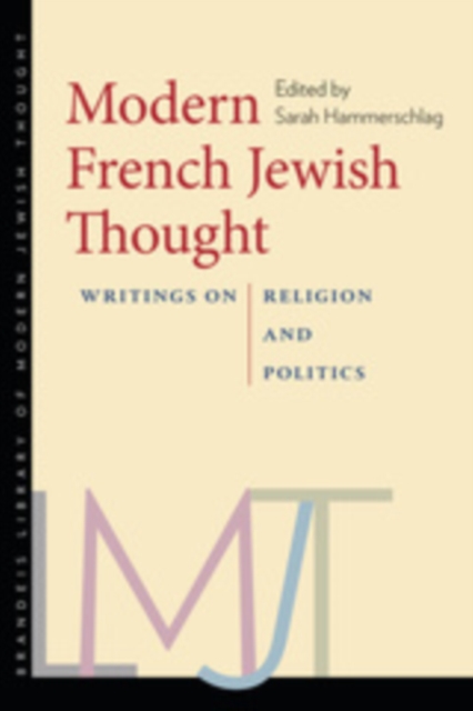 Modern French Jewish Thought : Writings on Religion and Politics, EPUB eBook