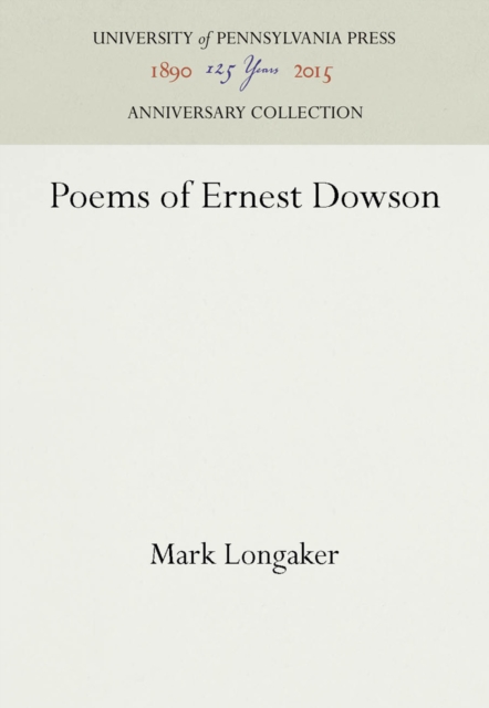 Poems of Ernest Dowson, PDF eBook