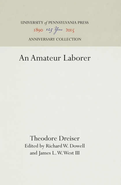 An Amateur Laborer, PDF eBook