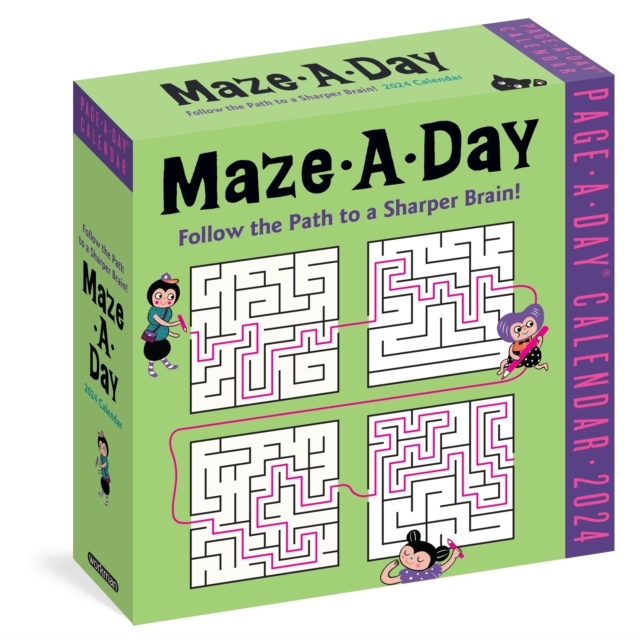 Maze-A-Day Page-A-Day Calendar 2024 : Follow the Path to a Sharper Brain!, Calendar Book