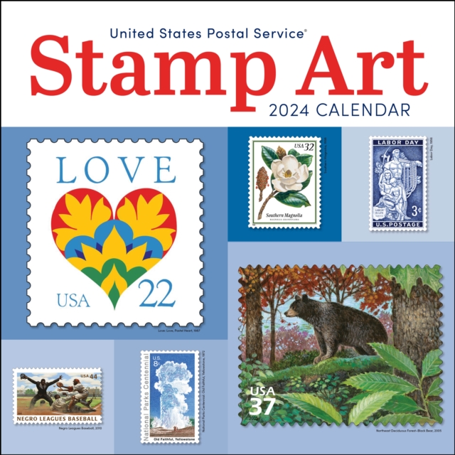 United States Postal Service Stamp Art 2024 Wall Calendar, Calendar Book