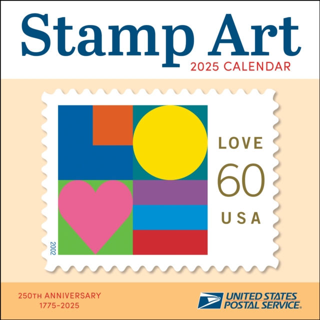 United States Postal Service Stamp Art 2025 Wall Calendar, Calendar Book