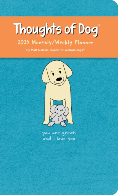 Thoughts of Dog 12-Month 2025 Weekly/Monthly Planner Calendar, Calendar Book