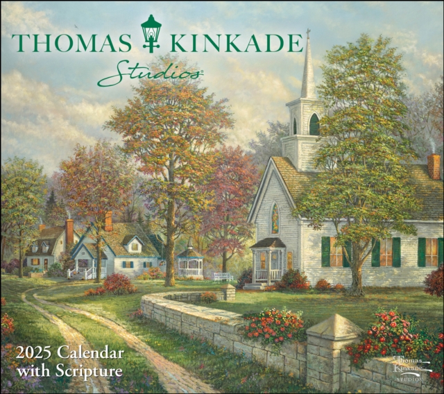 Thomas Kinkade Studios 2025 Deluxe Wall Calendar with Scripture, Calendar Book
