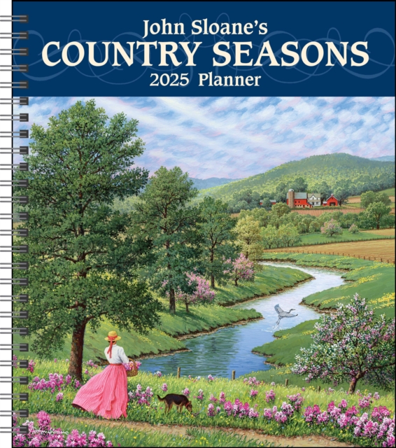 John Sloane's Country Seasons 12-Month 2025 Monthly/Weekly Planner Calendar, Calendar Book