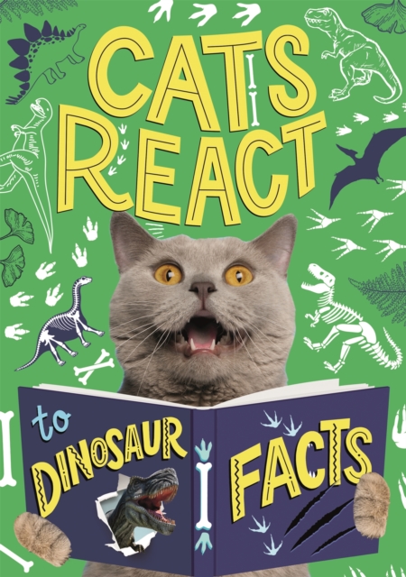 Cats React to Dinosaur Facts, Hardback Book