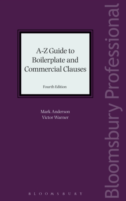 A-Z Guide to Boilerplate and Commercial Clauses, Multiple-component retail product Book