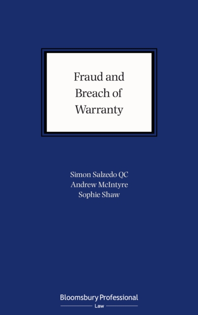 Fraud and Breach of Warranty : Buyers’ Claims and Sellers’ Defences, PDF eBook
