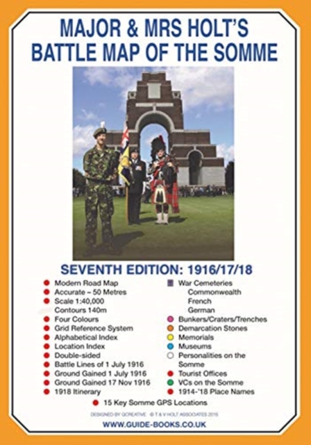 Major & Mrs Holt's Battle Map of The Somme (Map), Paperback / softback Book
