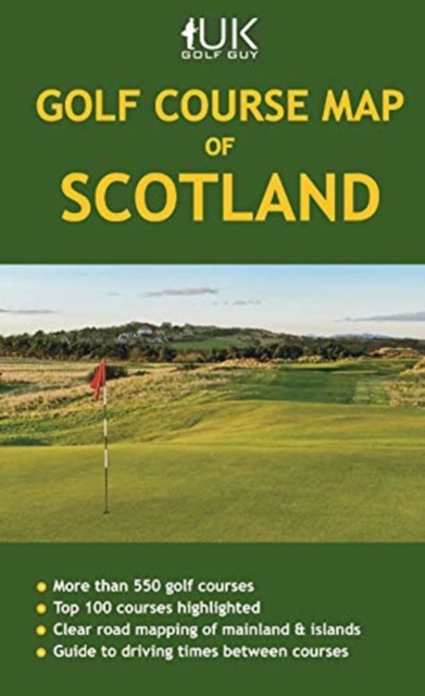 Golf Course Map of Scotland, Sheet map, folded Book