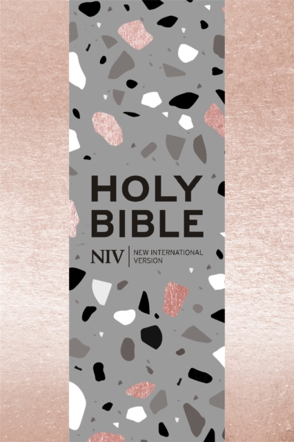 NIV Pocket Rose Gold Terrazzo Soft-tone Bible with Zip, Paperback / softback Book